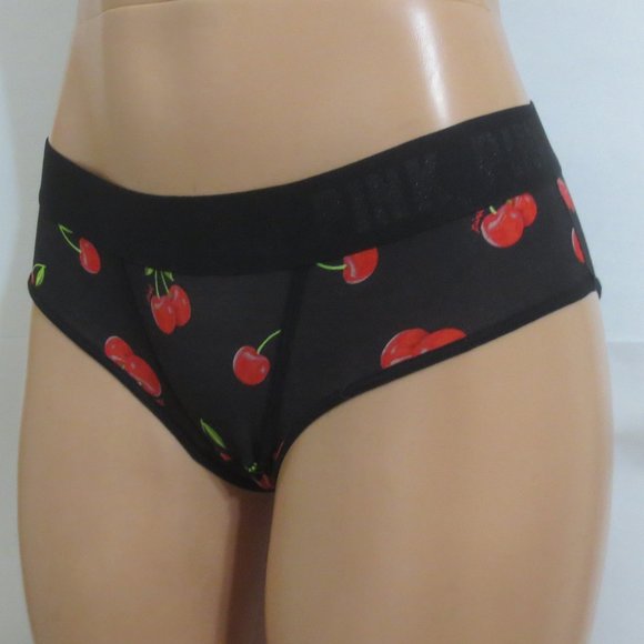 PINK Victoria's Secret Other - PINK Victoria's Secret Hipster Black/Red Cherry